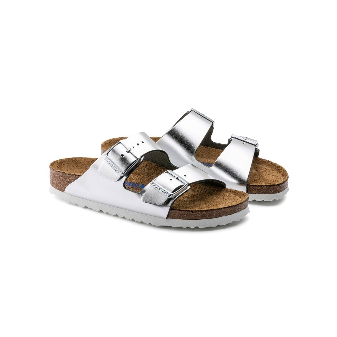ARIZONA METALLIC SILVER PELLE CALZATA STRETTA