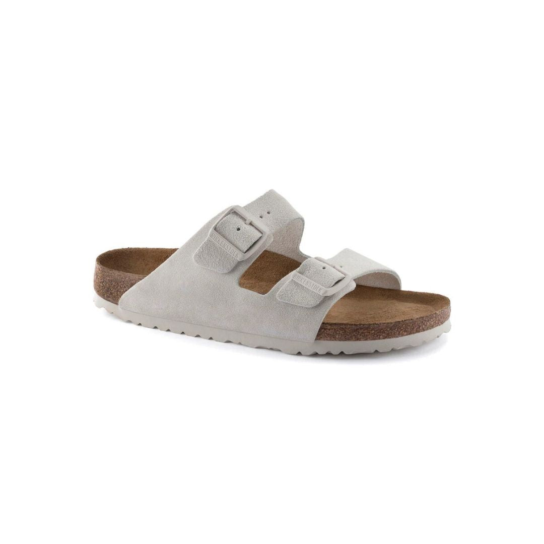 ARIZONA ANTIQUE WHITE SUEDE CALZATA STRETTA