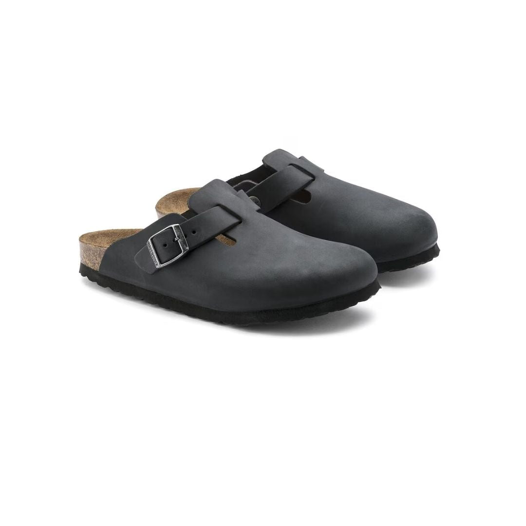 BOSTON BLACK PELLE OLIATA CALZATA STRETTA