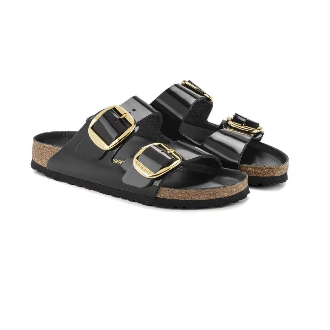 ARIZONA BIG BUCKLE HIGH SHINE BLACK CALZATA STRETTA