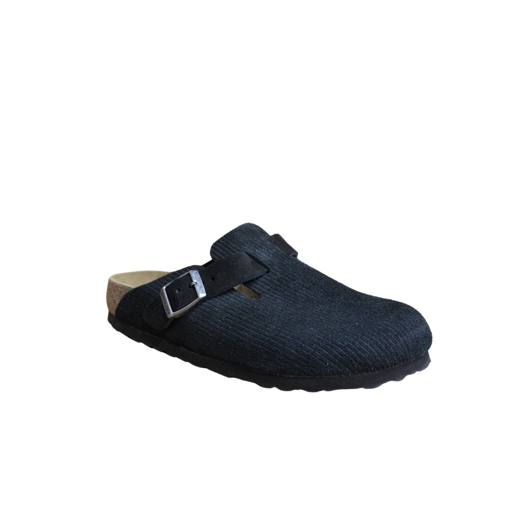 BOSTON CORDUROY BLACK SUEDE CALZATA STRETTA
