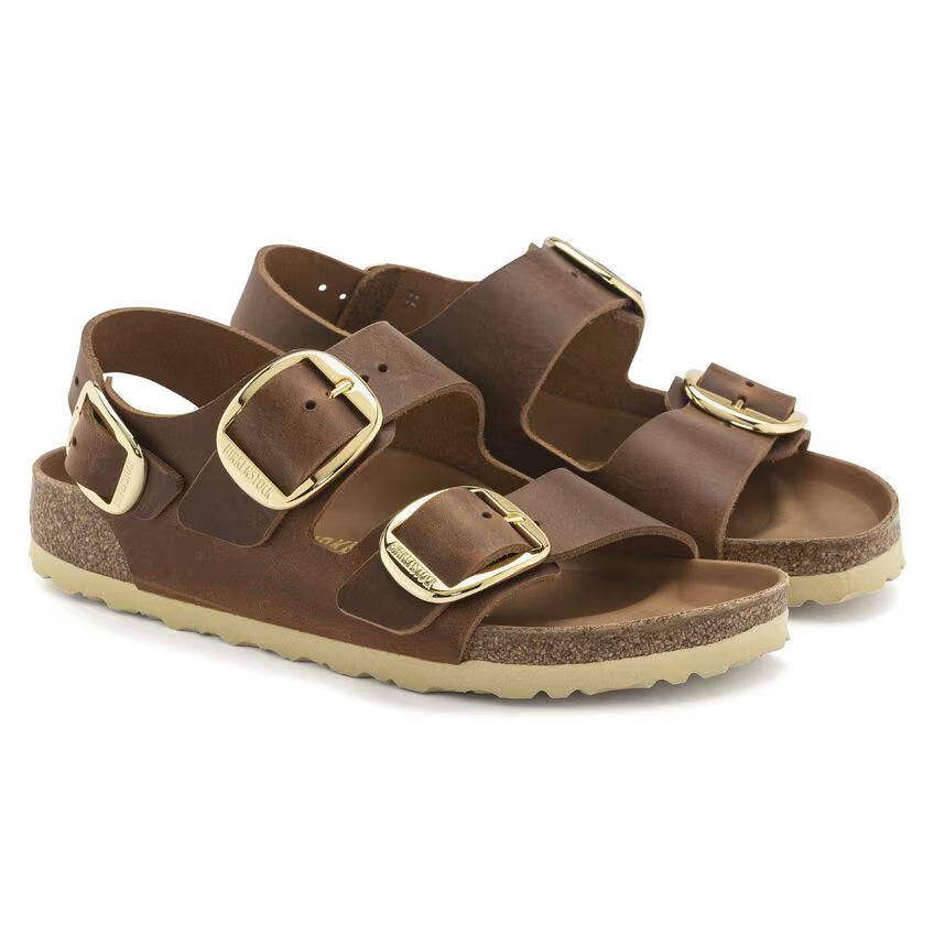 MILANO BIG BUCKLE COGNAC CALZATA STRETTA 1024067