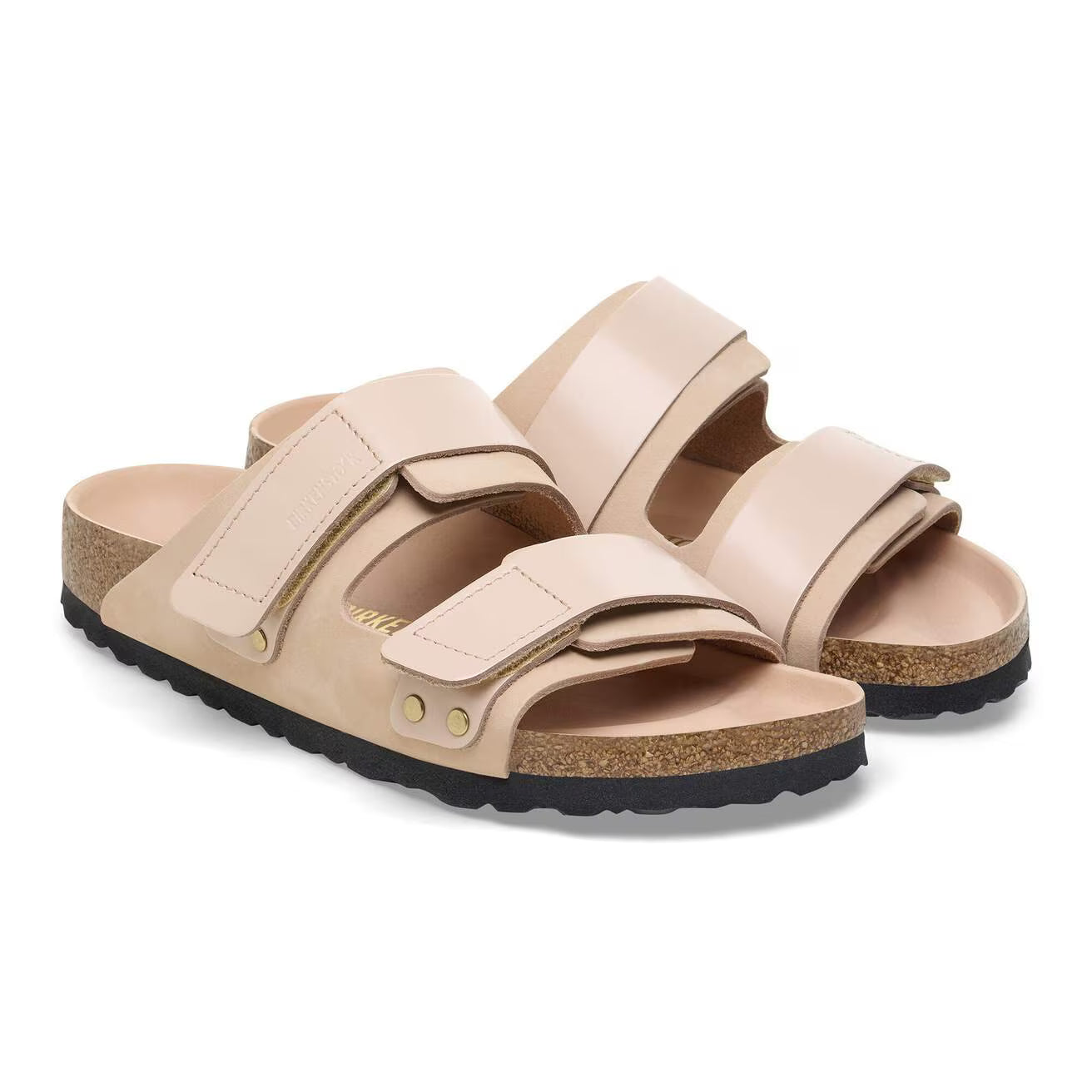 UJI NEW BEIGE NUBUCK LEATHER/HIGH SHINE LEATHER
