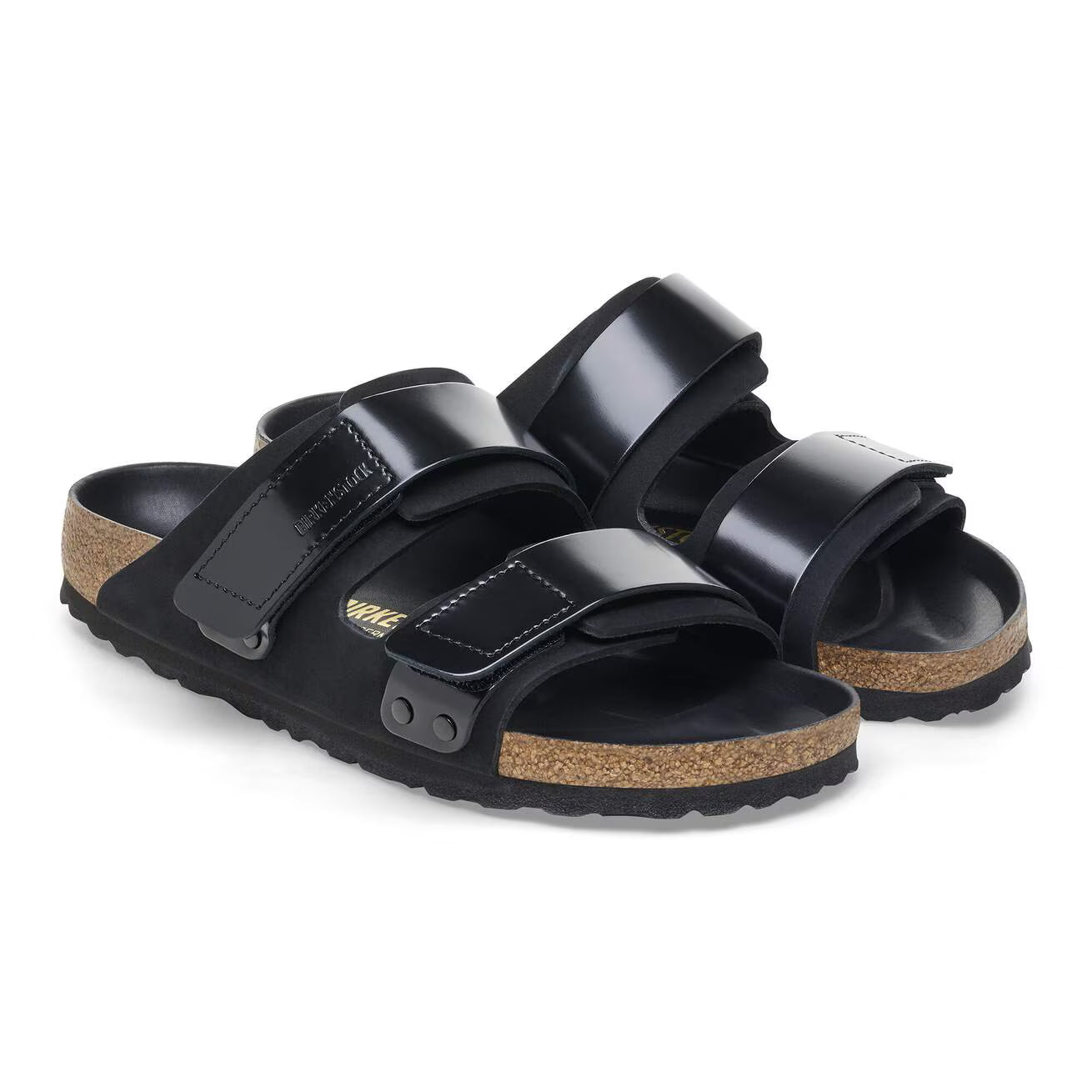 UJI BLACK NUBUCK LEATHER/HIGH SHINE LEATHER