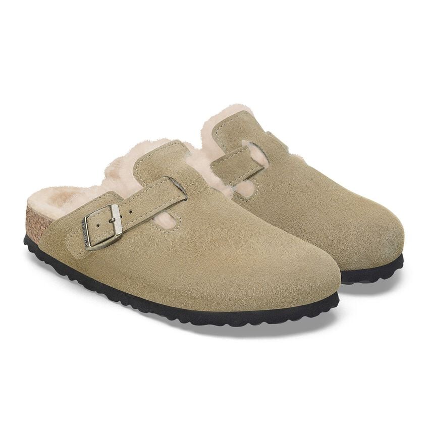 BOSTON TAUPE SHEARLING CALZATA STRETTA 1028299