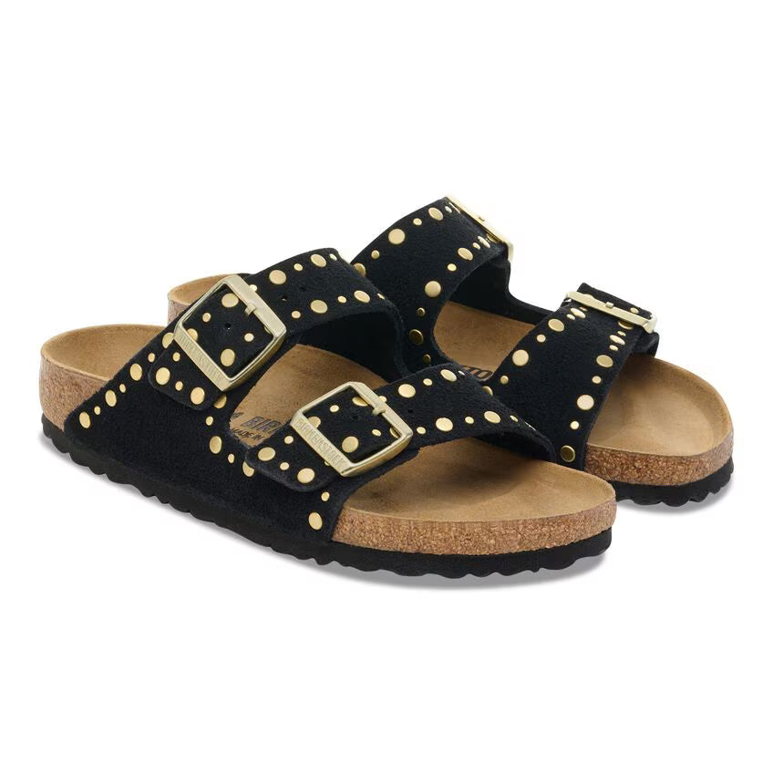 ARIZONA RIVET BORDER BLACK SUEDE CALZATA STRETTA 1030348