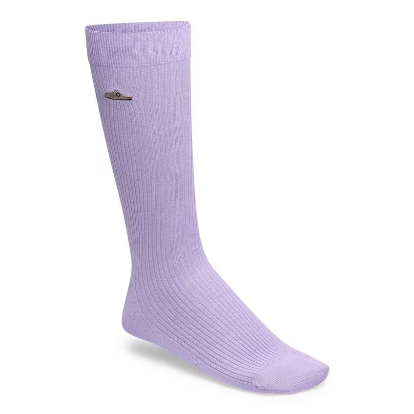 CALZE COTTON RIBBED SOCKS PURPLE FOG 1030915