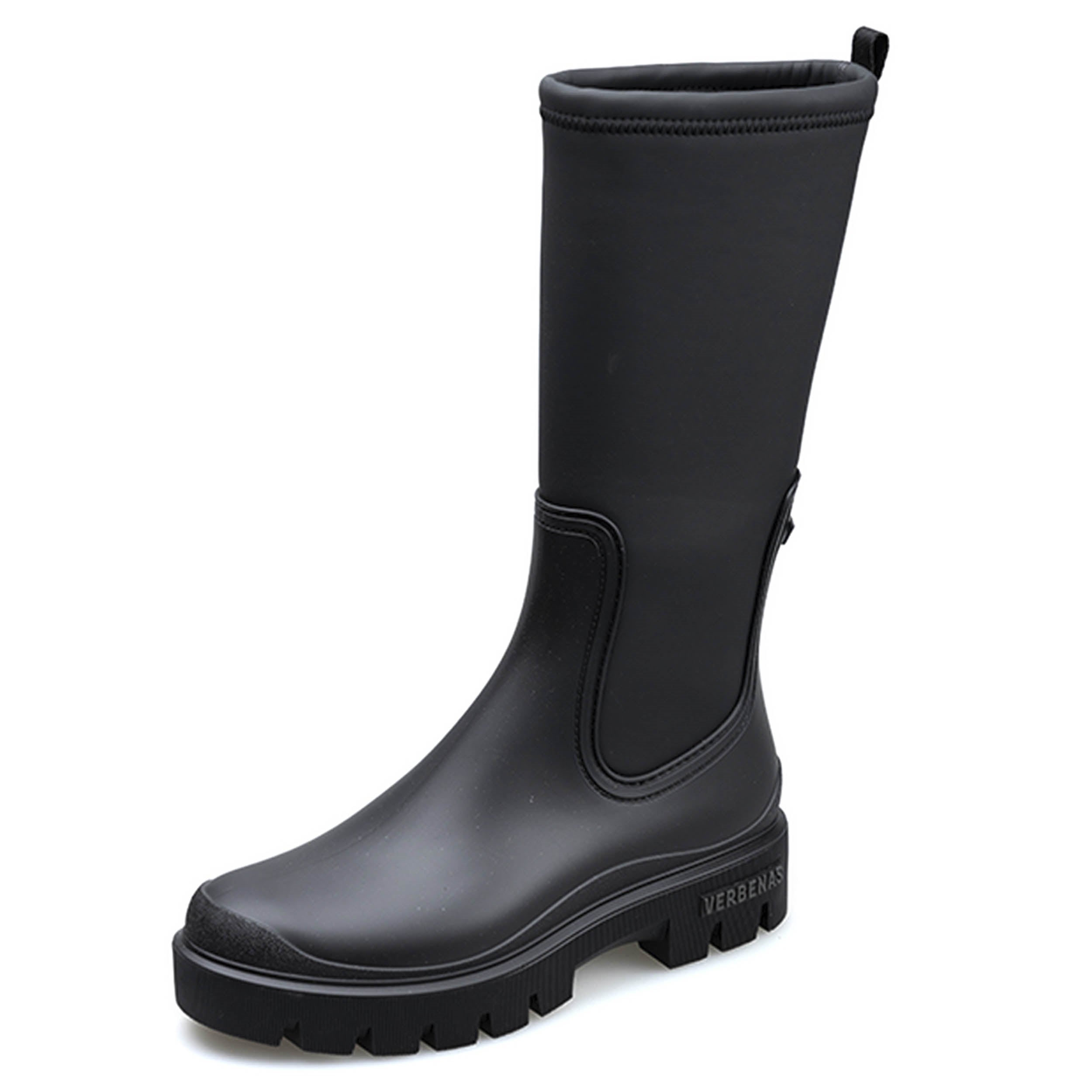 VERBENAS MIZU NERO STIVALE ALTO GOMMA