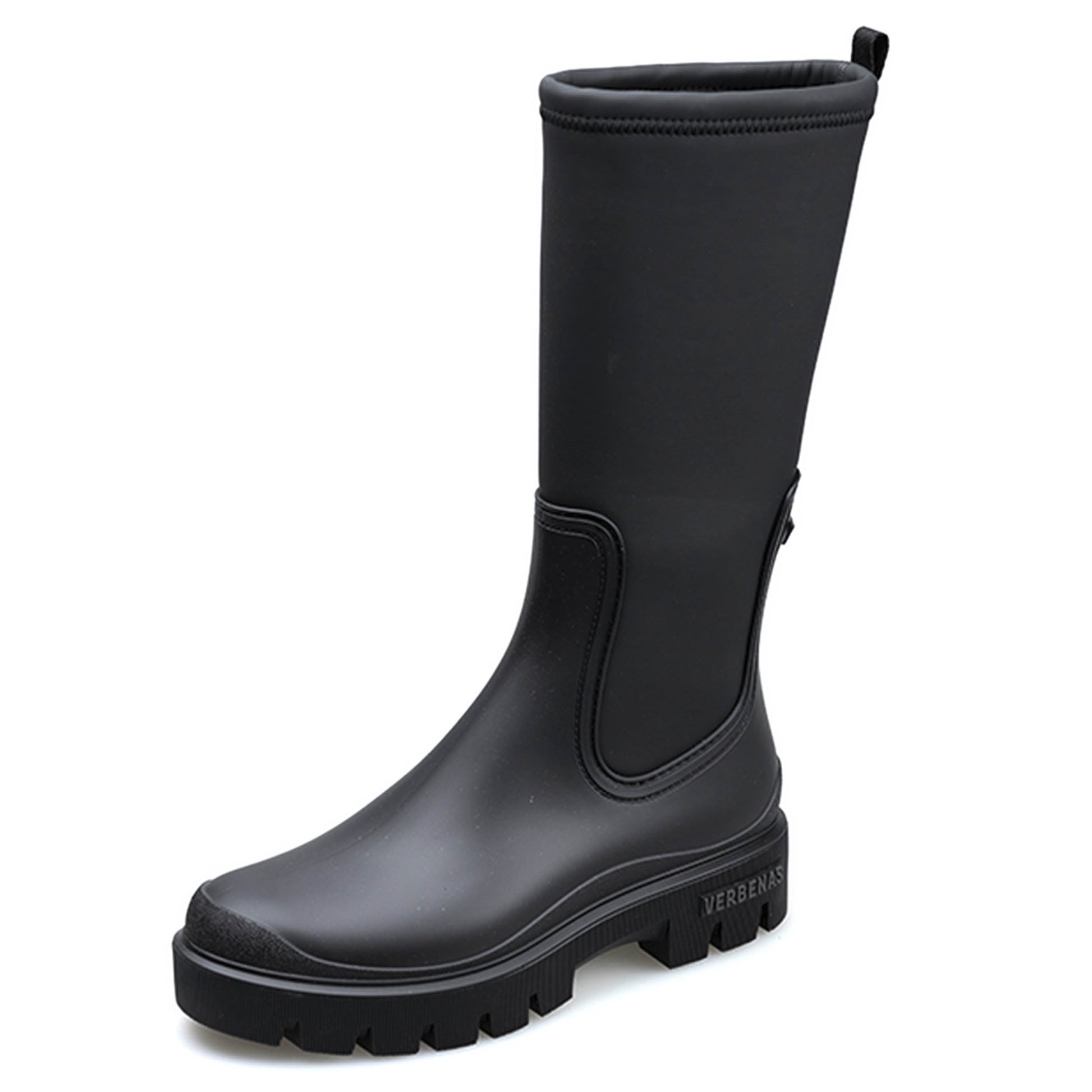 VERBENAS MIZU NERO STIVALE ALTO GOMMA