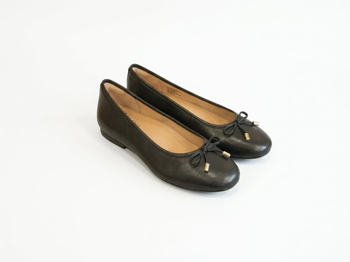 FIT FLOP BALLERINA BLACK PELLE