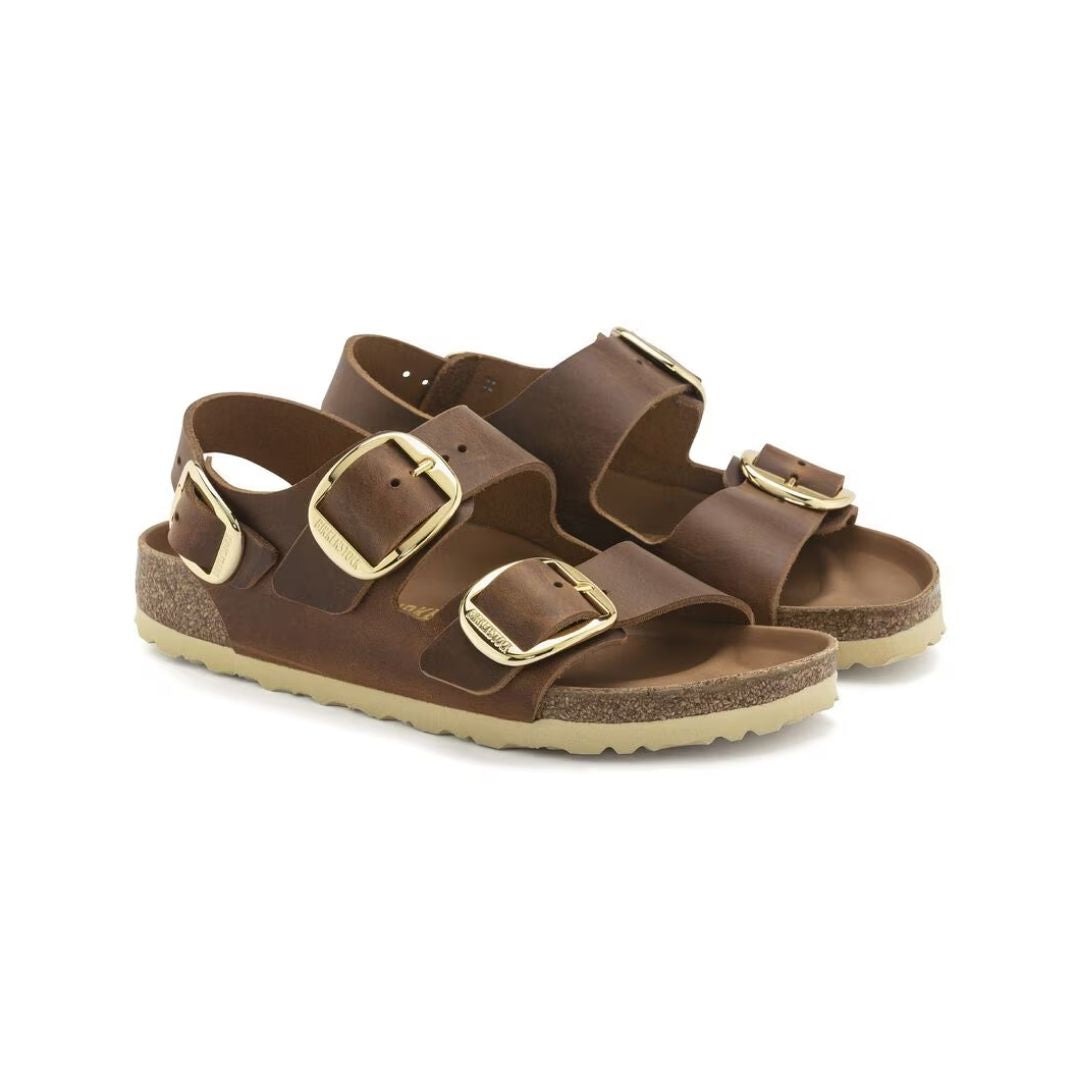 MILNAO BIG BUCKLE COGNAC CALZATA STRETTA 1024067