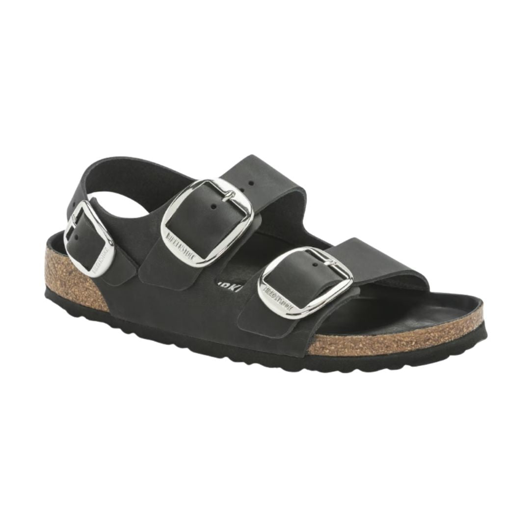 MILNAO BIG BUCKLE BLACK PELLE CALZATA STRETTA 1024953