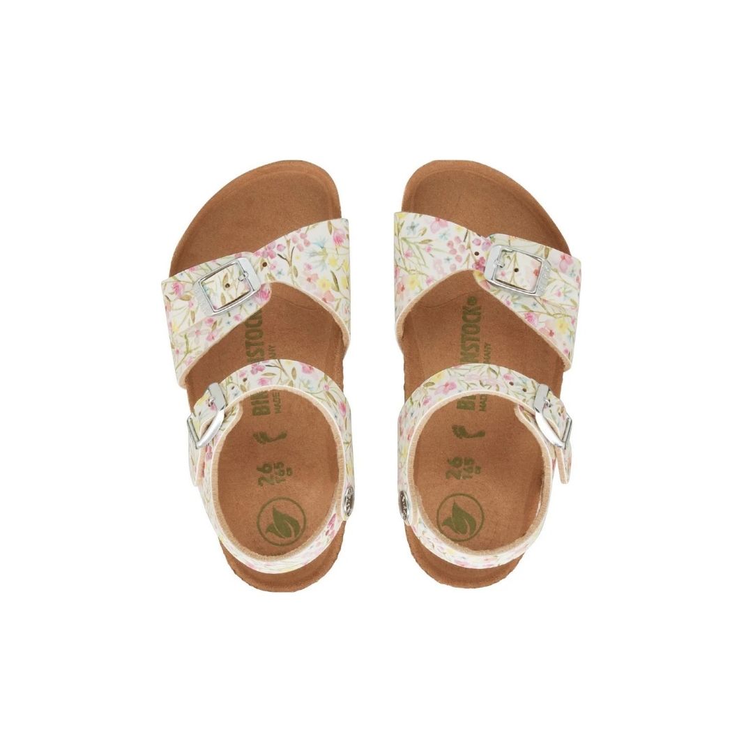 RIO WATERCOLOR FLOWER WHITE VEGAN BIRKO FLOR