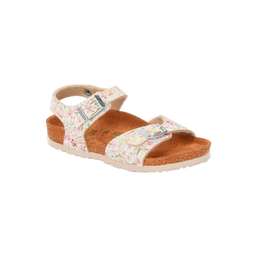 RIO WATERCOLOR FLOWER WHITE VEGAN BIRKO FLOR