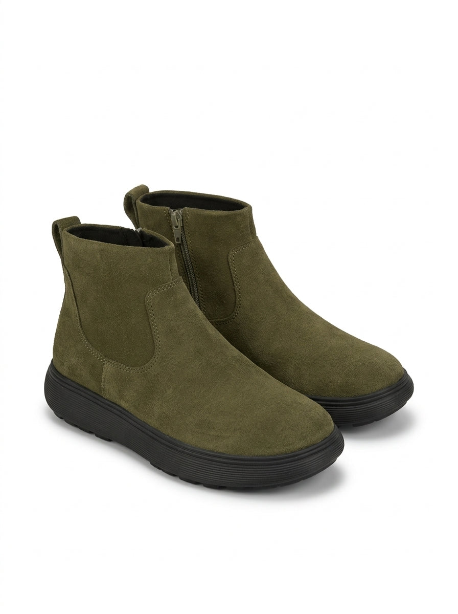 FIT FLOP DEEP OLIVE STIVALETTO